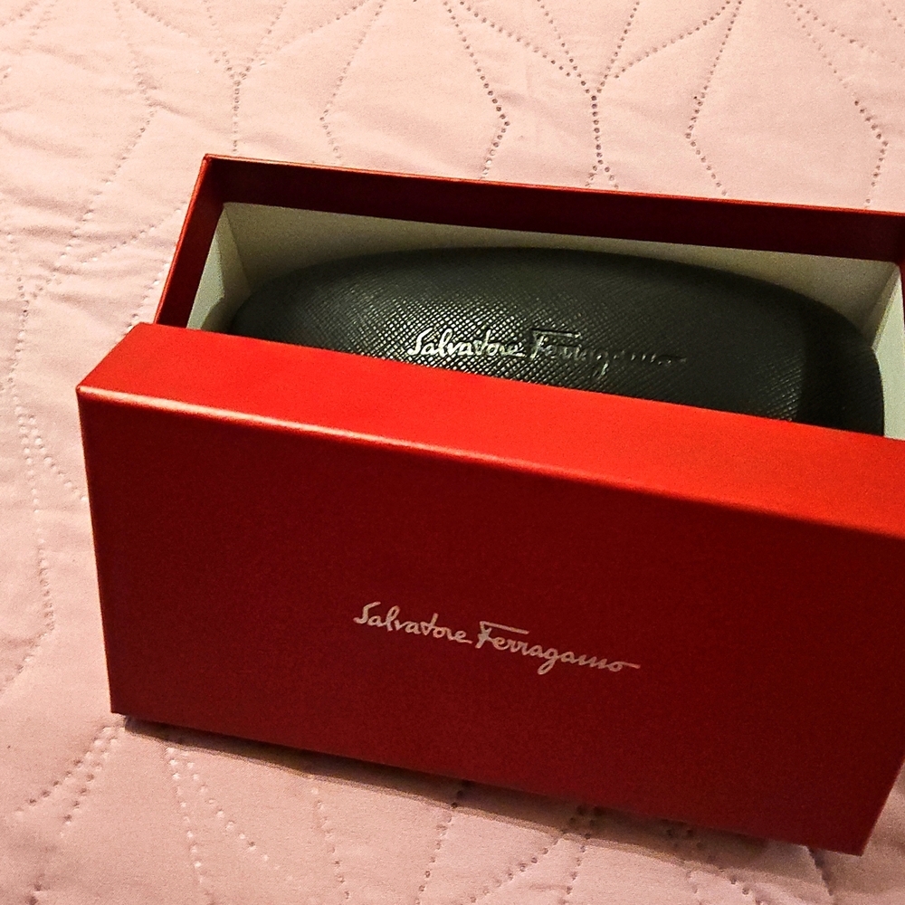 FERRAGAMO Rivets 53mm Modified Rectangular Sungla… - image 5